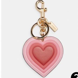 Coach Heart Keychain